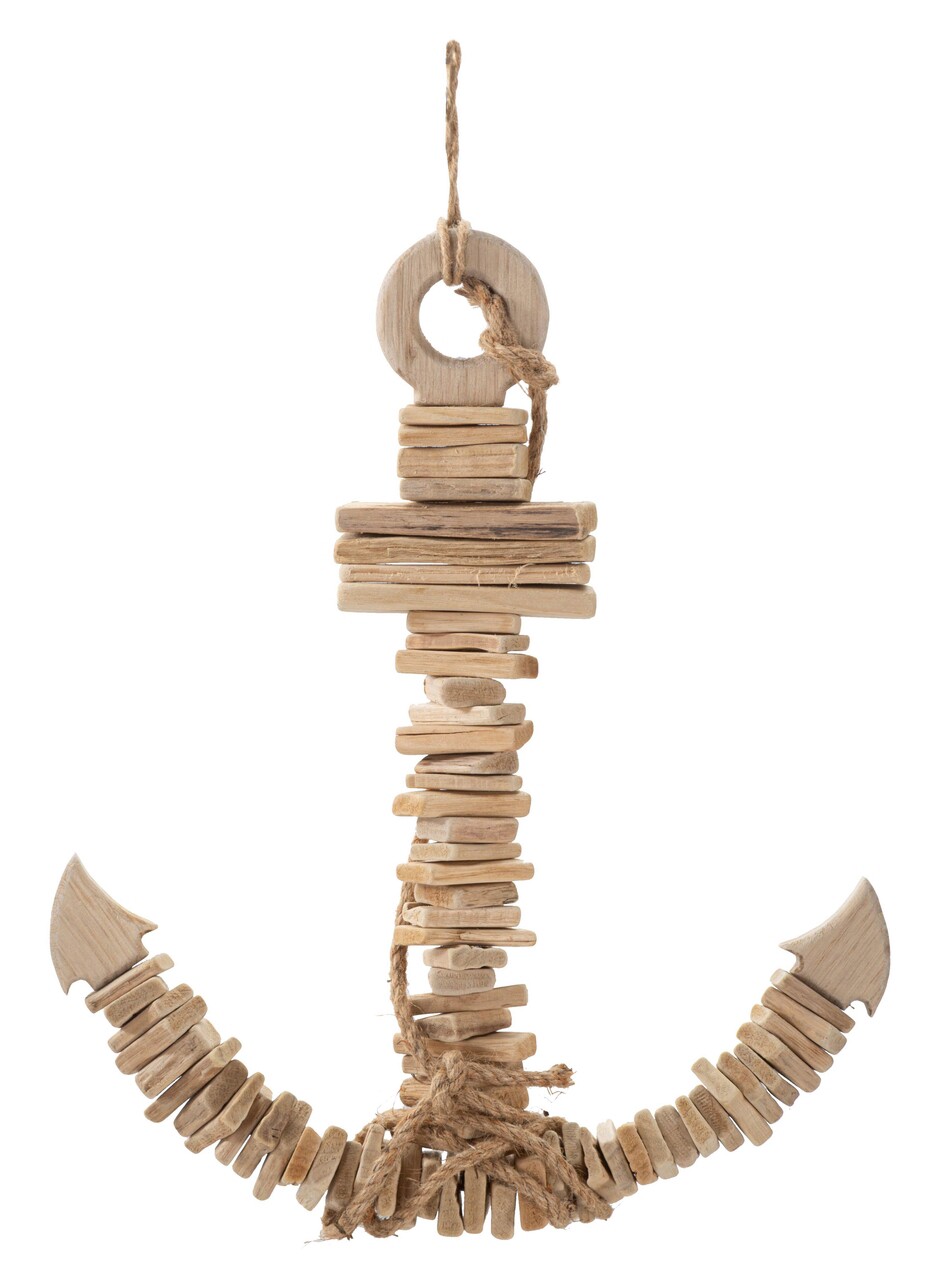 Decoratiune suspendabila Anchor, Mauro Ferretti, 39x7x46 cm, lemn de tanoak, natural - imagine 7